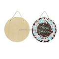 5MM Sublimation Natural Wood Plywood Round 10 Inches Door Hanging Sign Board