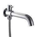 Polished Brass Extra Long Faucet Spout Filler Thermostatic Bathtub Shower Mixer Tub Spout with Diverter Chrome Surface Finishing