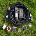 F35 12v Pump Diy Brass Misting System Set Brass Water Mist Spray Nozzle Diaphragm Pump Outdoor Misting Cooling System