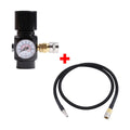 HPAT Air HPA CO2 Portable Low Pressure Regulator Control Gas for Pneumatic Tools Including Nail 40 Inch Remote Braided Air Hose
