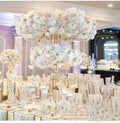 Wholesale Wedding Props Round Iron Flower Stand Wedding Decoration Centerpieces Table Decoration Stage Wedding Hall Scene Props