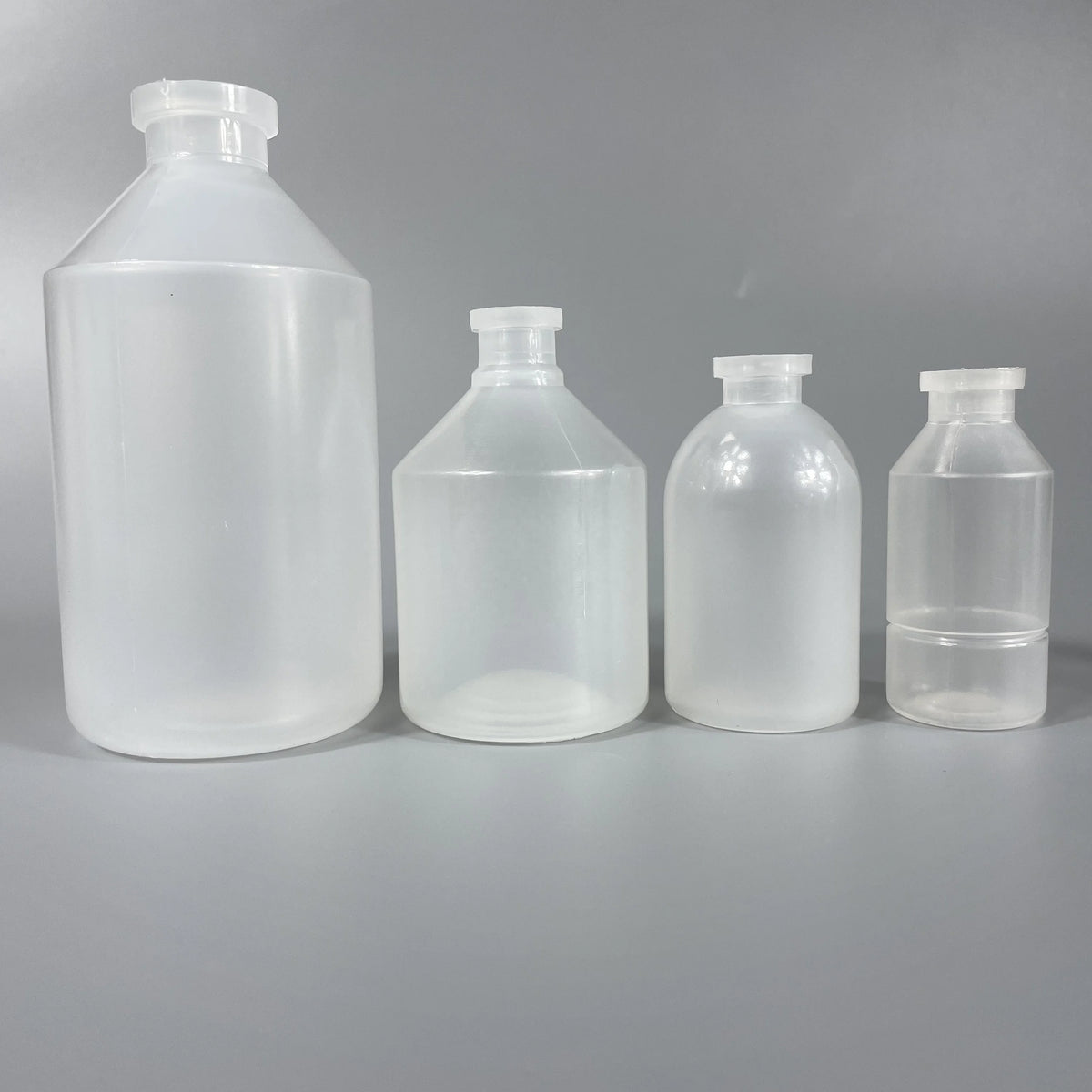 Sterile Veterinary 20ml 40ml Matte PP Plastic Transparent Animal Medicine Vials Frost Vaccine Injection Bottle with Rubber 50ml
