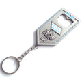 OEM Factory Custom Engraved Logo Gold Zinc Alloy Metal Enamel Bottle Opener Keychain Fashionable Cartoon Style