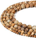 4mm 6mm 8mm 10mm 12mm Picture Jasper Healing Gemstone Round Stone Beads for Jewelry Making