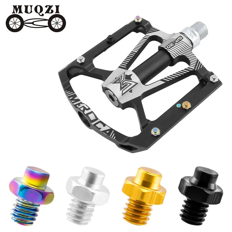 MUQZI Bicycle Stainless Steel Pedal Pin Nail M4 Anti-slip Pedal Screw MTB Pedals Accessories