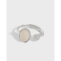 High Quality Unique Design S925 Sterling Silver Agate Gemstone Rings for Women JF406