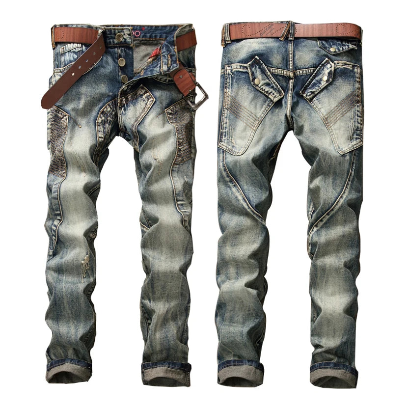 Factory Manufacturers Customize Denim Jeans Mendistressed Fashion Style New Jogger Jean Pantshigh Stretch Men's Jeans