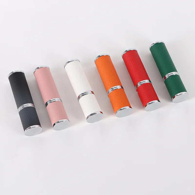 Leather Refillable Perfume Atomiser Personalised Perfume Bottle 5ml Mini Empty Round Aluminum Perfume Bottle Bottom Filled