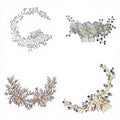 Wholesale Wedding Veil Accessories Headdress Bridal Jewelry Trendy Elegant Handmade Rhinestone Hair Comb Europe America Niancan
