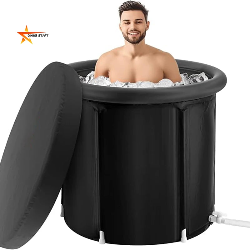 Oem Odm Xl Portable 116gl Professional Portable Pvc Cold Plunge Tub with Cover for Adults Fitness Recovery