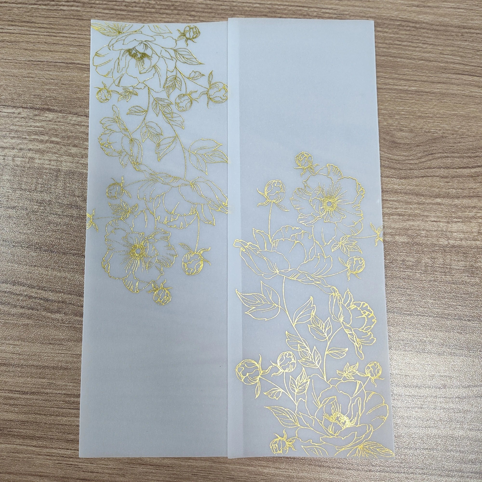 5*7inch Rose Gold Foil Carte d Invitation Mariage Wedding Card Passport Bridal Shower Vellum Paper Wedding Invitation Card