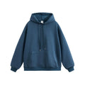 RNSSHANGER Autumn Men's Thickened Fleece-Lined Sweatshirt Casual Long Sleeve Warm Hooded Top Casual Loose-Fit Men Hoodies