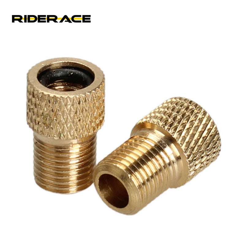 RIDERACE 5Pcs/lot Bicycle presta Bicycle Bike Valve Adaptor Tube Pump Tire Gas Covert Repair Bomba Bicycle Wastgate