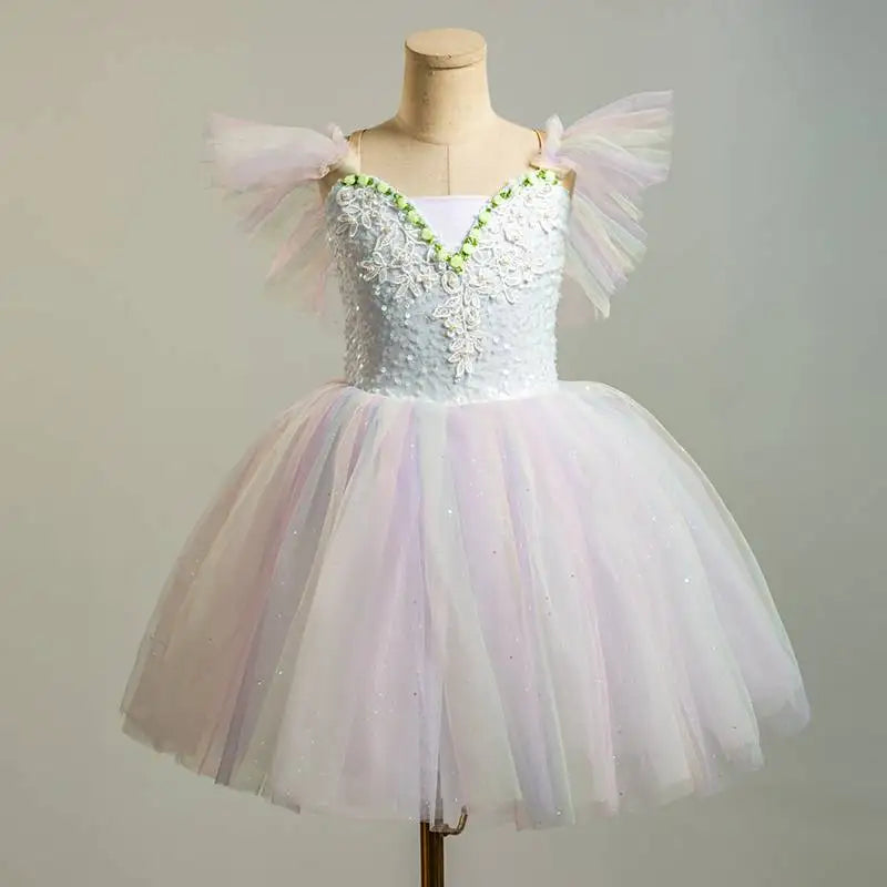 Children's Tutu Swan Lake Cygnet Dance Practice Ballet Dress