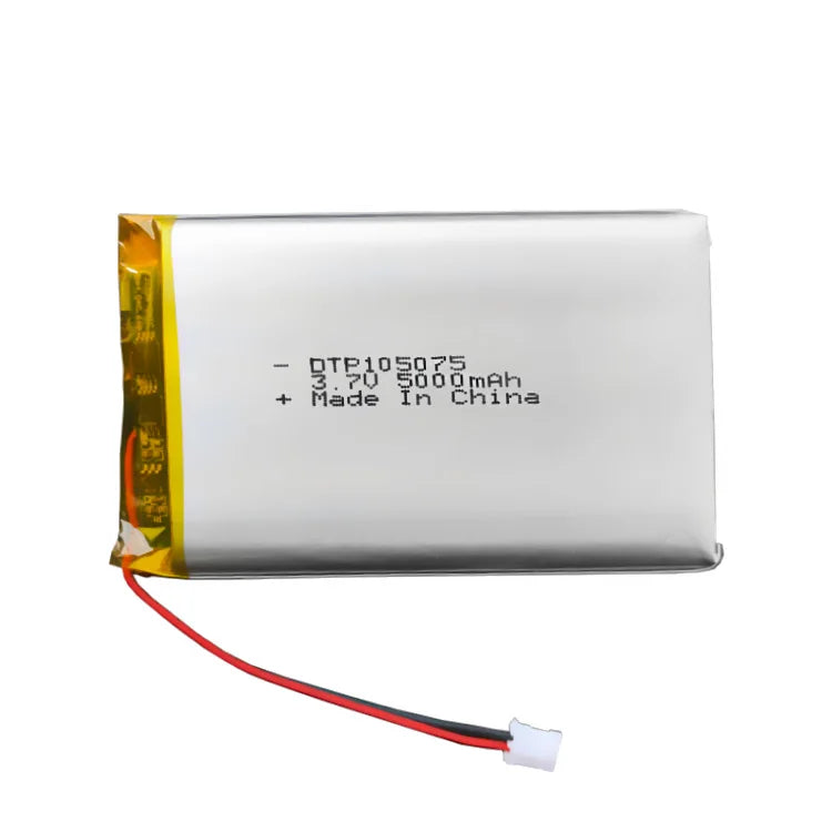 KC Certified Rechargeable Lithium Ion Polymer Battery DTP 105075 3.7V 5000mAh Lipo Battery for Power Bank/ Lamp