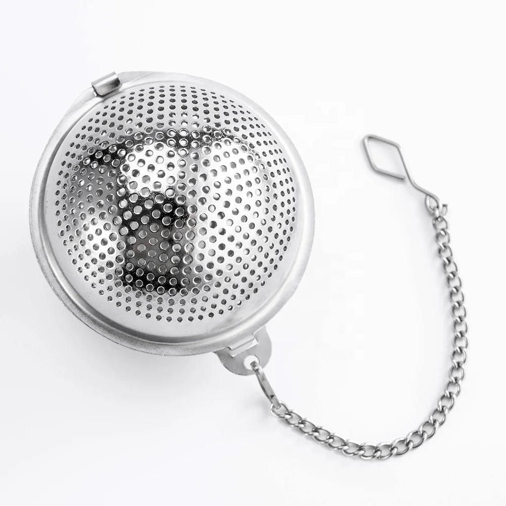 Premium Portable 304 Stainless Steel Tea Ball Infuser for Flavoring Herbal Spices and Seasonings