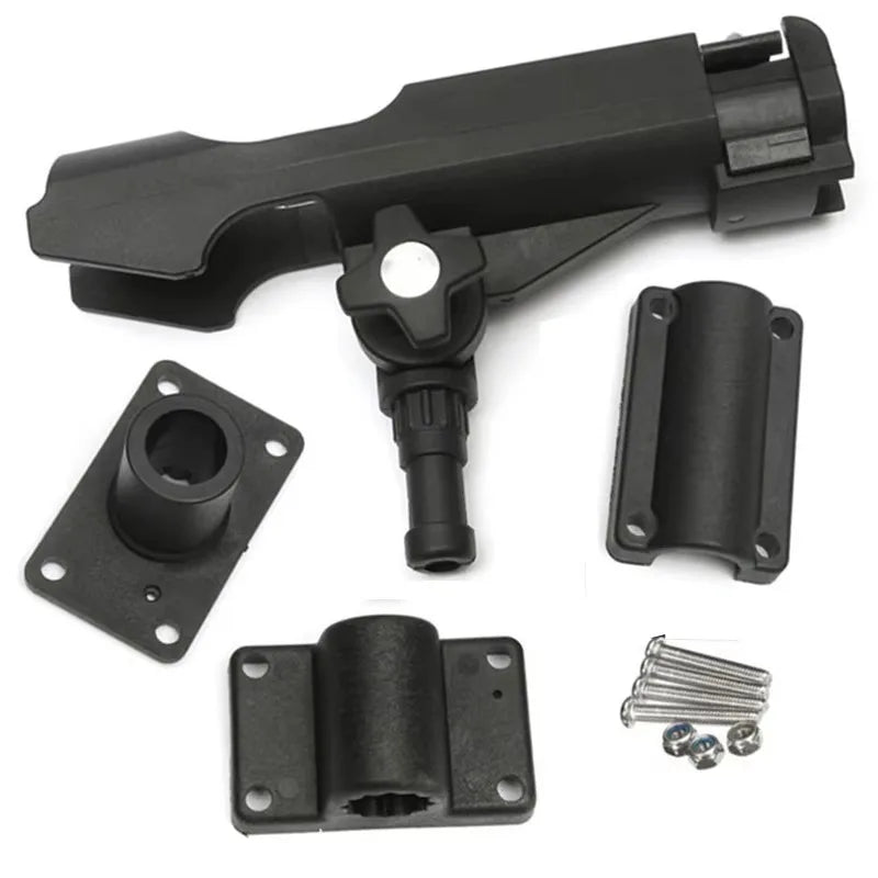Adjustable Plastic Boat Fishing Rod Rack Support Fixer Rotatable Mount Boat Accessories