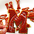 Football Rugby New Fashion Iron on Chenille Letter Patches