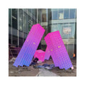 Seamless Edge Video Wall with 90 Degree Corner Column Pillar Indoor LED Display Screen for Exhibition Fair Trade Show-Four Sides