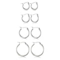 8MM-20MM Stainless Steel Hoop Earrings Cute Huggie Earrings for Women Hypoallergenic Surgical Steel Huggie Hoop Earrings