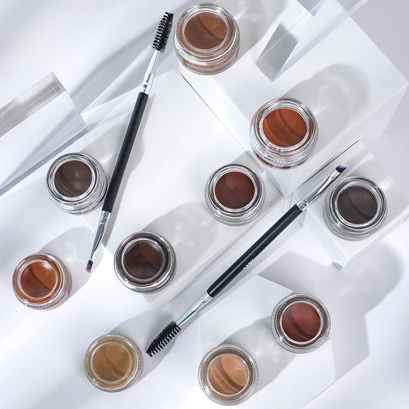 Your Own Brand 10 Colors Vegan Waterproof Makeup Brow Gel Eyebrow Pomade