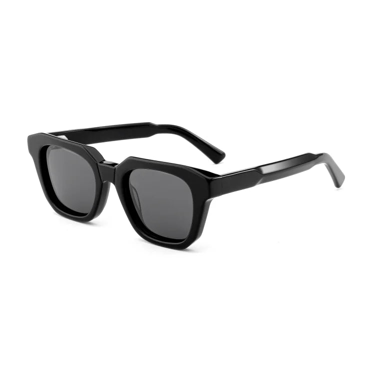 Vintage Trendy Square Rectangle Accessories Driving Shades Custom Logo Acetate UV400 Square Custom Logo Polarized Sunglasses