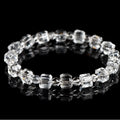 Natural White Crystal Sugar Cube Bracelet Handmade Crafted From Premium Material