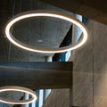 900mm Diameter Circle Aluminum Profile Led Ring Light Project Install Ceiling Light