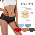 Shanhao Super Absorbent Transparent Panty Women's Cotton Incontinence Underwear Leak Proof Menstrual Period Panties