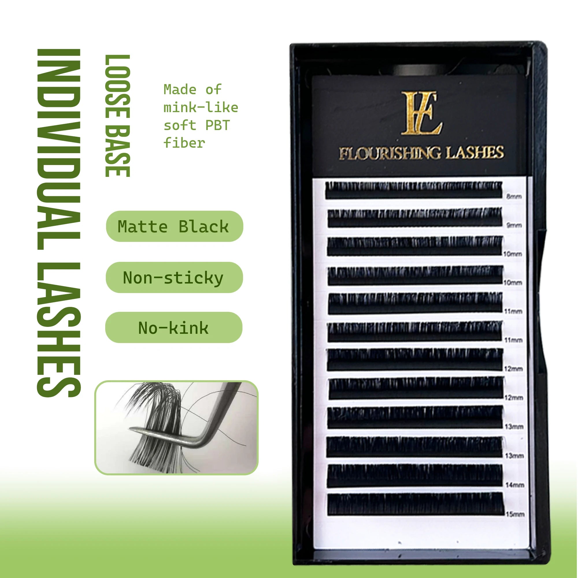 Matte Black Russian Volume Lashes Classic Individual Eyelash Extensions Cashmere Lashes Natural Lash Supplier