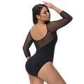 YIYUN Women's Casual Bodysuits Long Sleeve Mesh Shapewear Tops with Tummy Control Breathable Body Shapers New Design