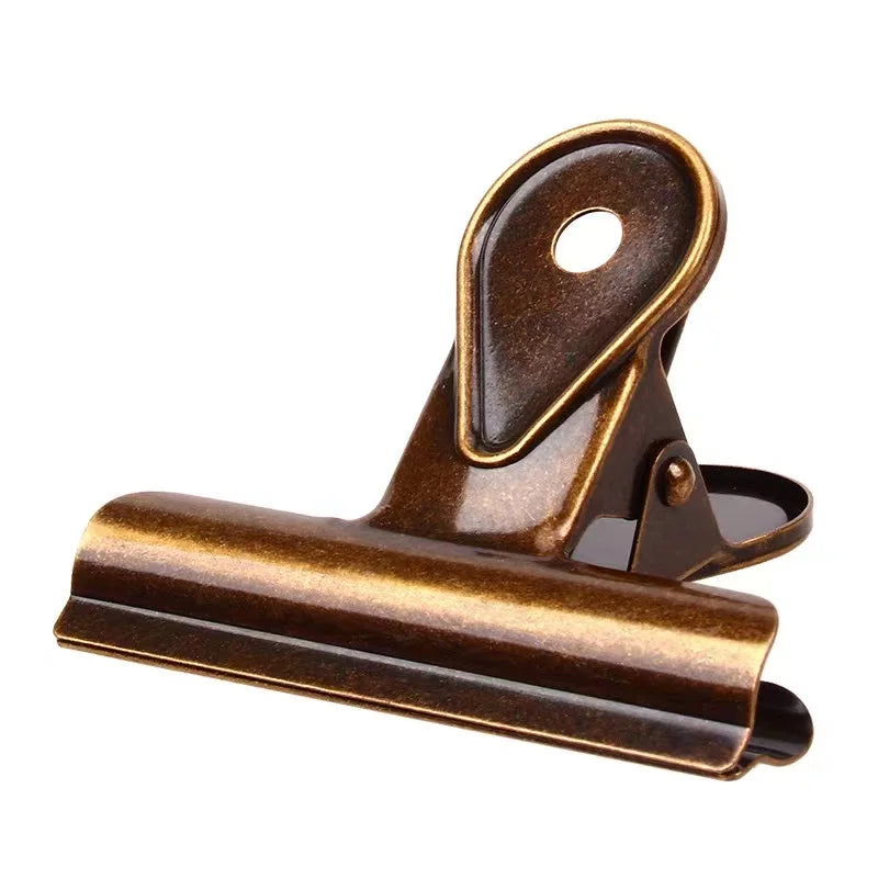 Office Stationery Supplier Metal Rose Gold Binder Clips Custom Paper Clips for Wedding & Art Use at Home School