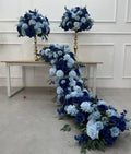 White Artificial Flowers Table Runner for Wedding Christmas & Easter Decorations Wedding Props with Rows of Flower Runners