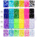 Oleeya 12000pcs Box Package Resin Rhinestone Mix 24 Colors Crystal Jelly and Silver Bottom Rhinestones for Nail Phone Art Design