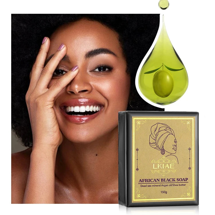 OEM ODM Dead Sea Mineral Skin Deep Cleansing Handmade Organic Face Wash Lightening African Black Soap