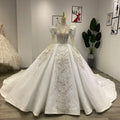 Jancember Wm004 Crystal Elegant Long Sleeve Bridal Ball Gown Dresses Women Wedding