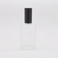 Empty Wholesale OEM ODM Rectangular 50ml 100ml Glass Perfume Bottle in Stock Easy Use Refillable Screw Neck Low MOQ
