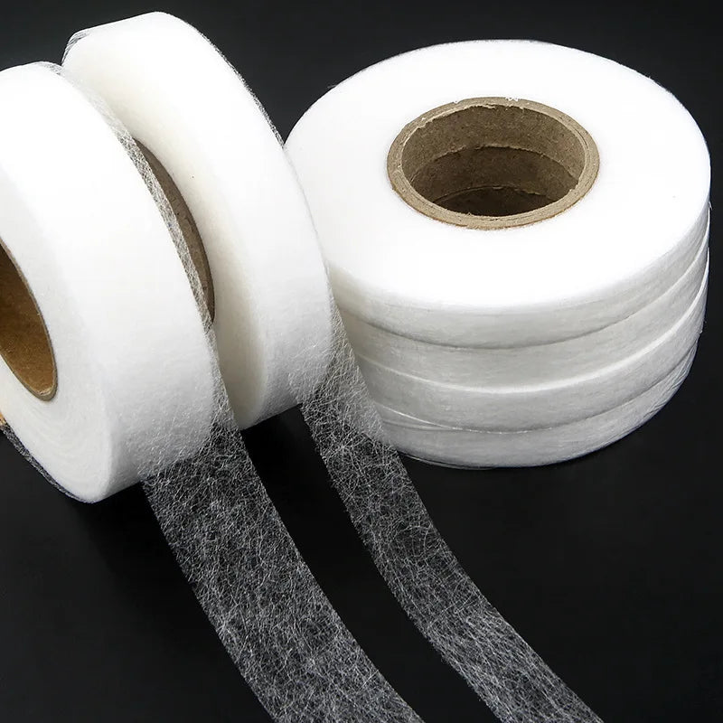 China Supplier Factory iron on hem tape Double Sided Adhesive Tape Hot Melt Web Fusible Nonwoven Interlining hemming type
