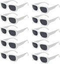 Retro Sunglasses Lentes Sol Cuadrado Blanco Oculos De Sol Rectangle Sunglasses for Women Men UV 400 protection square Frame