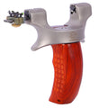 New Slingshot Wooden Handle Camshaft Lever Stainless Steel Slingshot Outdoor Hunting Catapult Toys for Children Boys