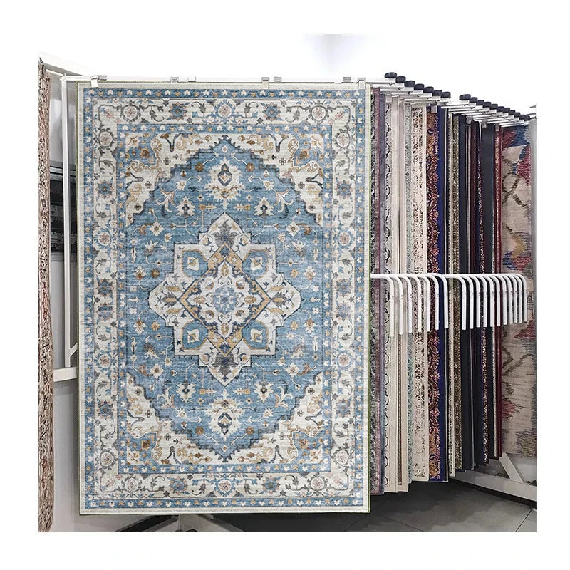 Large Size Living Room Carpet Non-slip Floor Mat Bohemian Machine Made Soft Pile Area Rug for Home Washable Rugs for Living Room