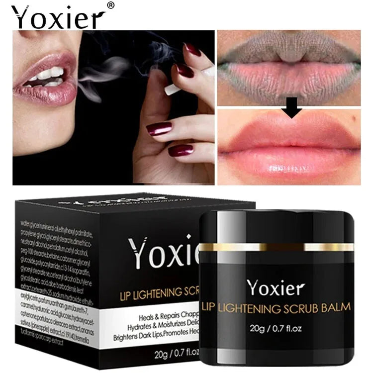 Lip Exfoliating Scrub Transparent Gel Moisturizes Reduces Lip Lines Yoxier Lip Lightening Scrub Balm