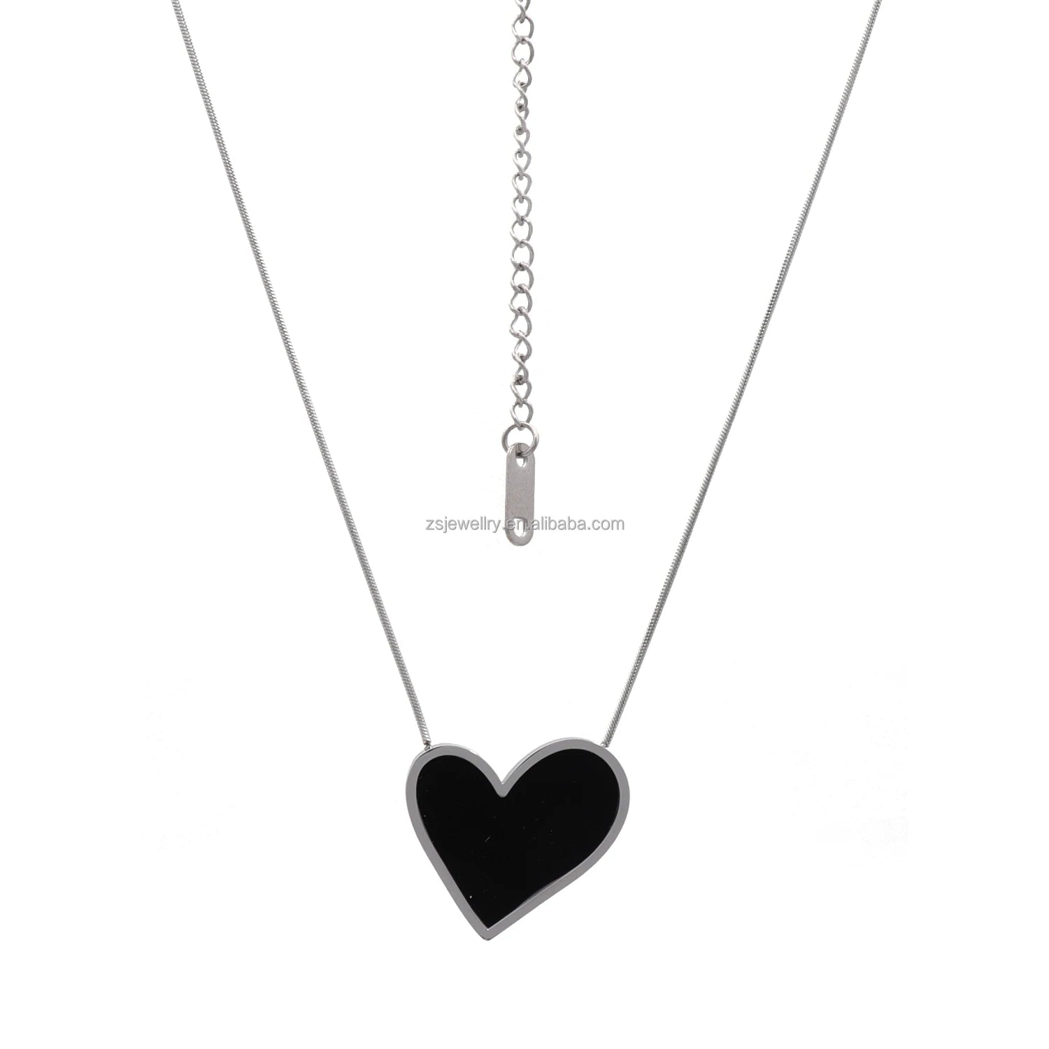 Vogue Girl Stainless Steel Rosary Catholic Geometric Jewelry Silver Plated Heart Pendant for Women Gift for Horse Lovers