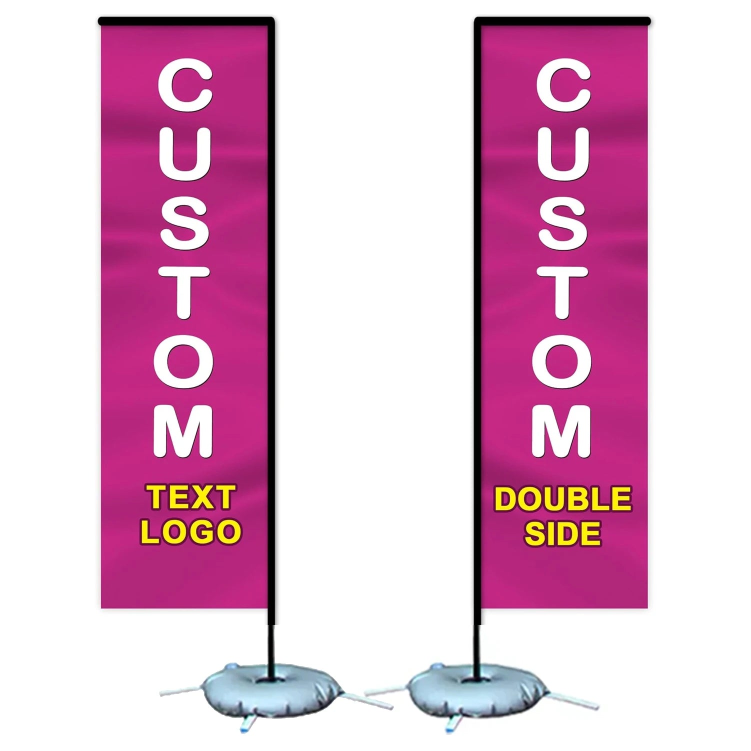 48h Fast Delivery Feather Flags Hardware with Glass Fiber Rod Bracket Screen Print American Glory Swooper Feather Flag Pole Kit