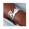 Factory Custom Name Bangle Personalized Adjustable Open Cuff Bracelet for Women Jewelry Girlfriend Gift
