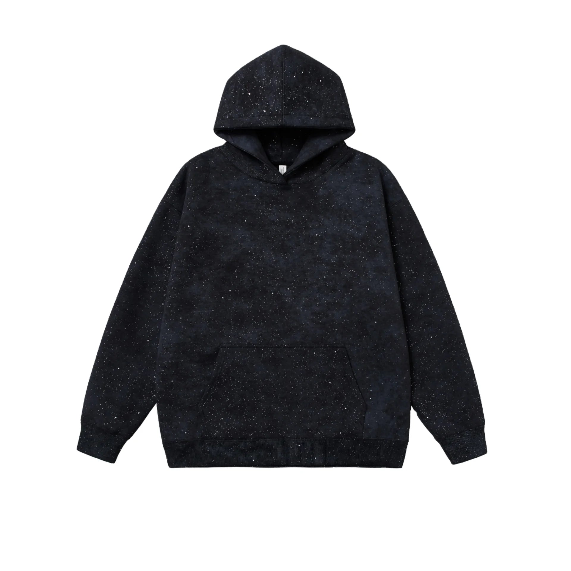 Custom Heavyweight 360GSM Cotton Vintage Acid Washed Oversized Men Rhinestones Chenille Patch Hoodies