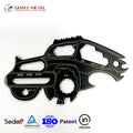 Custom LOGO Stainless Steel 16 in 1 JEEP Car Shape Survival Metal Small Gadgets  Wallet Card Multi Tools