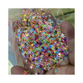 Small Star Glitter Nail Art Shiny Four-pointed Star Glitter for Epoxy Resin Filling UV Silicone Mold Filler DIY Crystal Crafts H