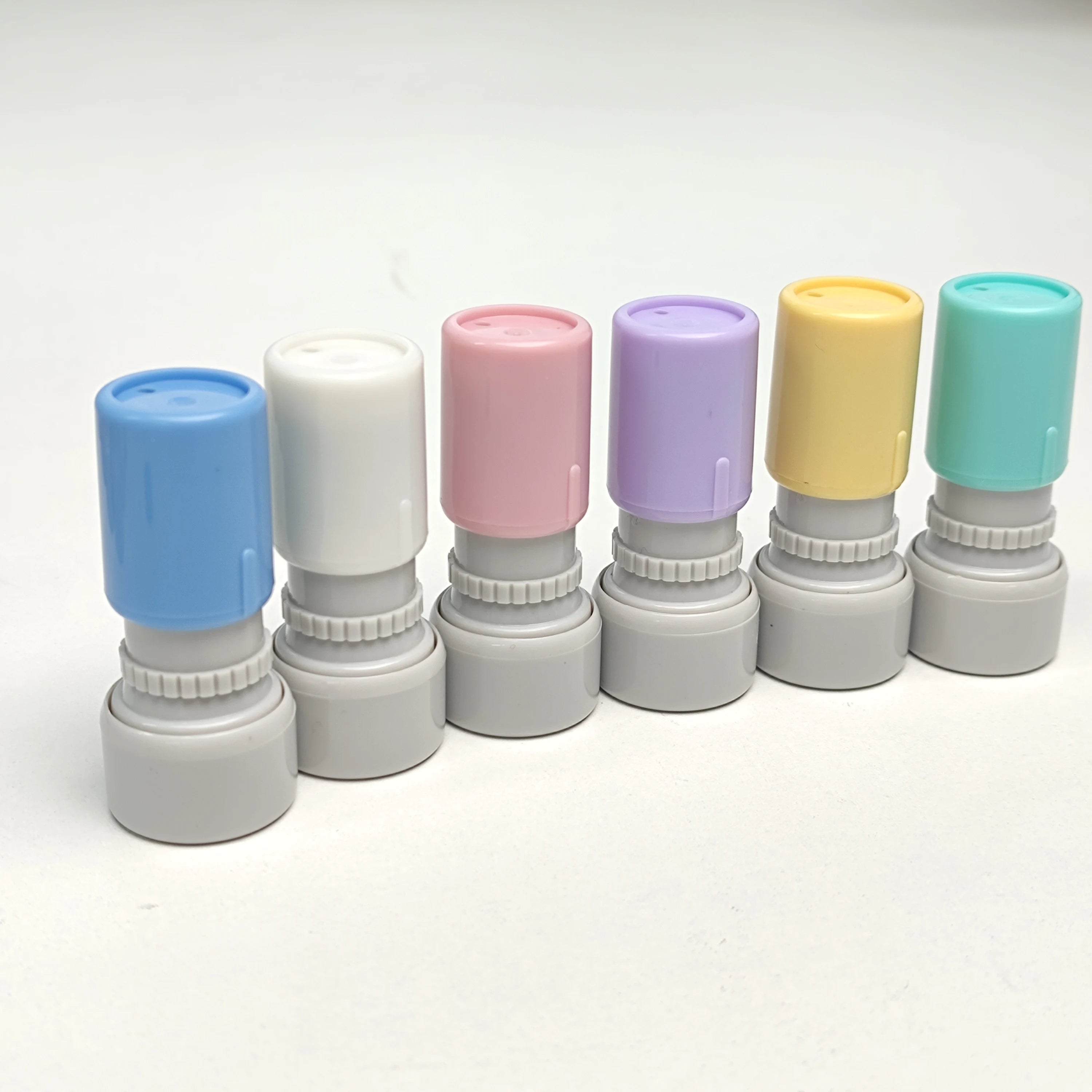 Custom Ha Stamp Handle Round 17mm SELLO Seal Stamp Durable Rubber Flash Stamp for  Child Teacher Business Logo