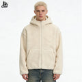 Custom Patch Design Face Cover Ninja Fleece Sherpa Hoodie for Winter